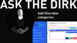 Ask the Dirk - filter categories