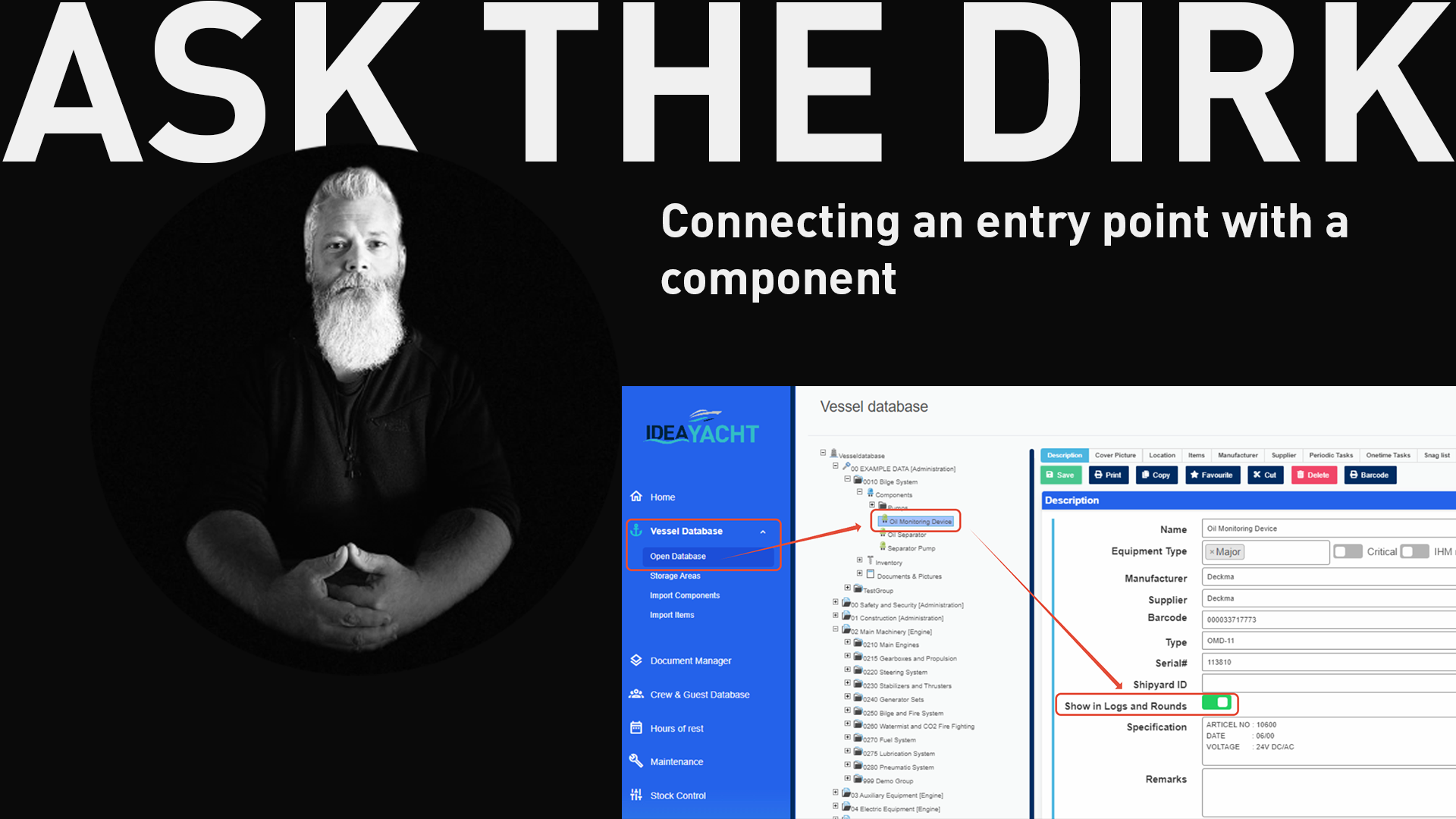 Ask The Dirk: Connecting an entry point with a component