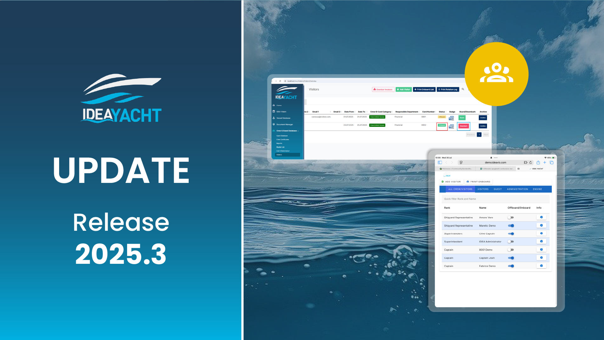 IDEA YACHT Release Banner 2025.3