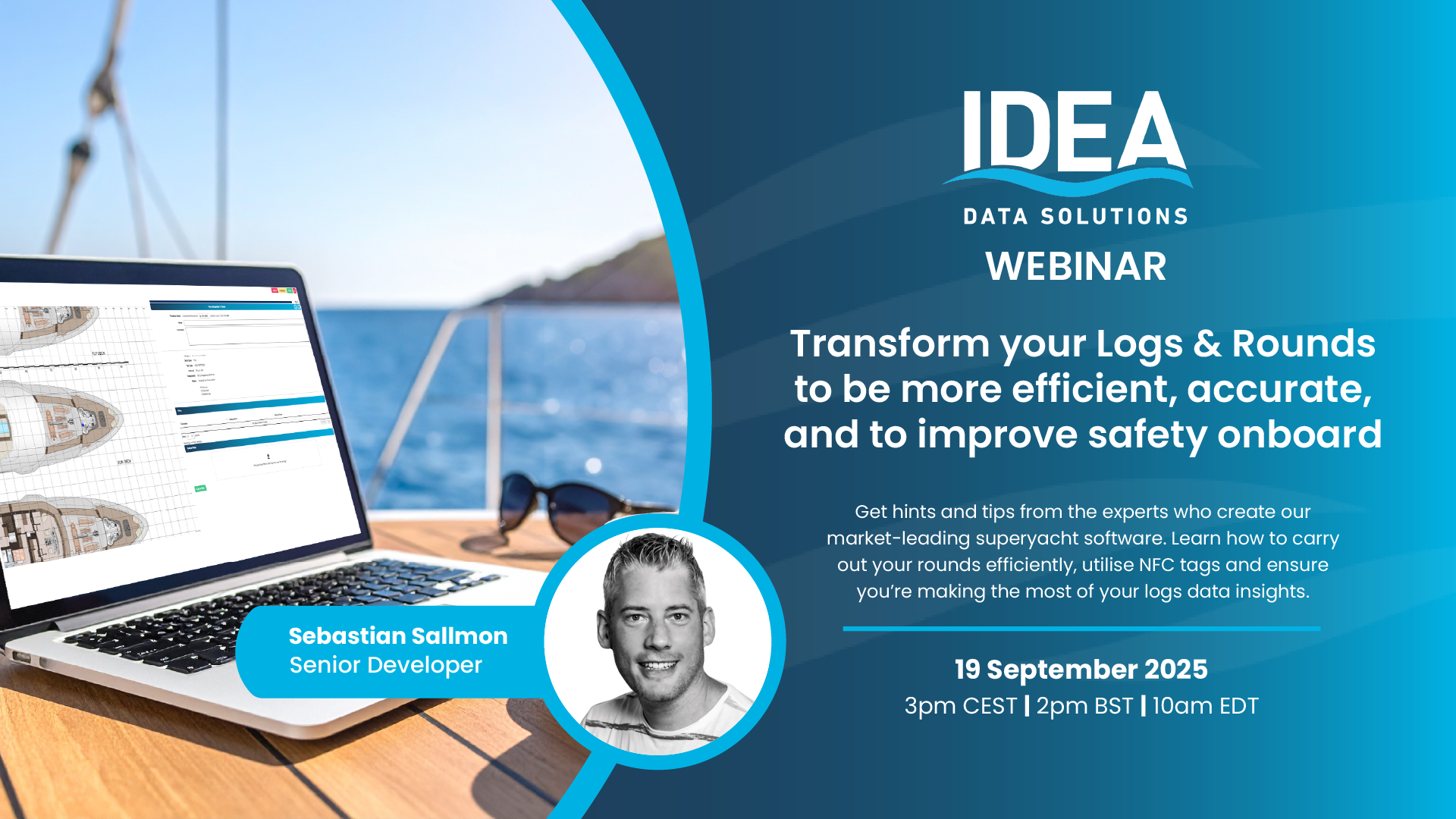 Yacht management webinar, logs and rounds