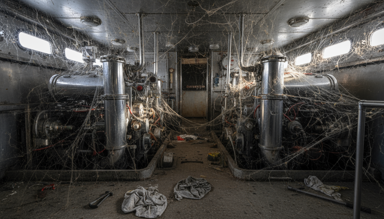 cobwebs superyacht engine room IDEA