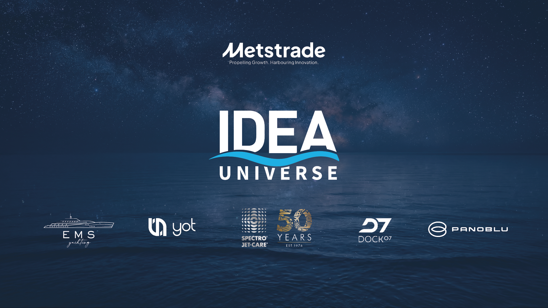 IDEA Universe at METSTRADE with Dock07 Spectro|Jet-Care Panoblu EMS Yachting YOT ltd
