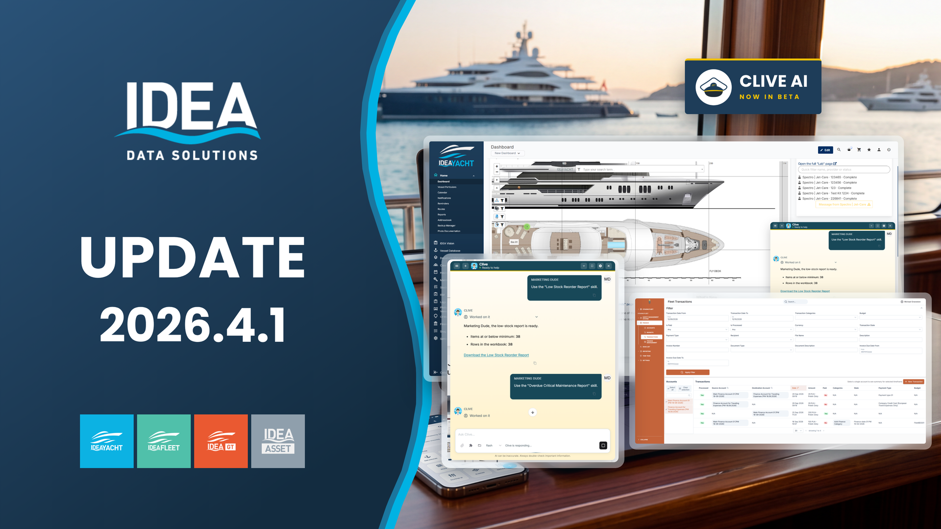 IDEA Release 2026.4.1 – CLIVE AI in beta, connected purchasing and a clearer fleet view